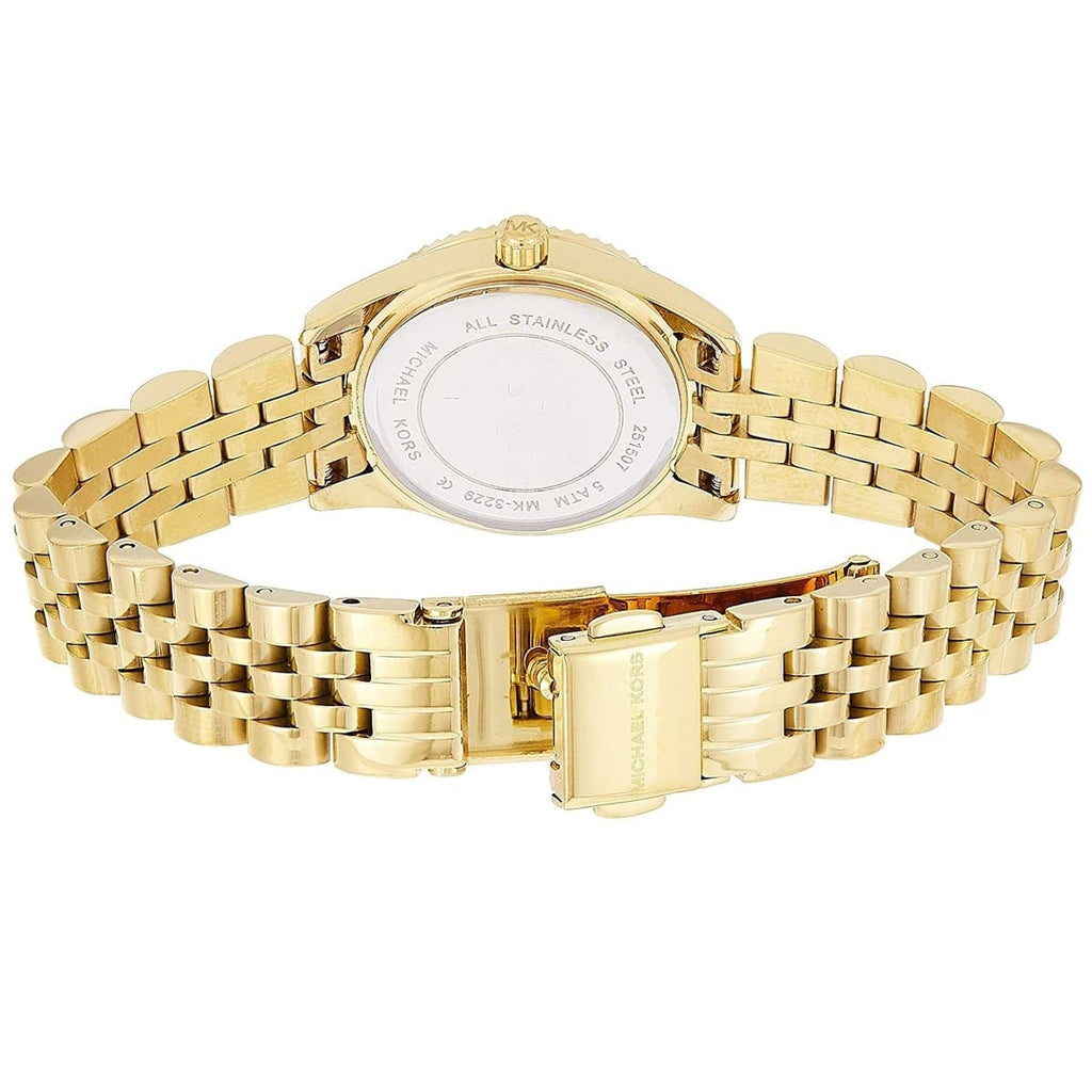 Michael Kors Lexington Mini MK3229 Gold Tone White Dial Women's Watch