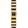 Michael Kors Darrington MK4887 Square Gold Tone Black Leather Women Watch