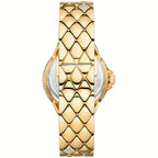 Michael Kors Camille MK4801 Silver White Dial Gold-Tone Stainless Steel Women's Watch