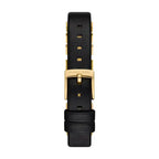 Michael Kors Darrington MK4887 Square Gold Tone Black Leather Women Watch