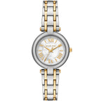 Michael Kors Lennox MK4895 Two-Tone Silver & Gold White Mother of Pearl Women's Watch