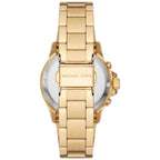 Michael Kors Everest MK7212 Gold-Tone Baguette Crystal Bezel Women's Watch