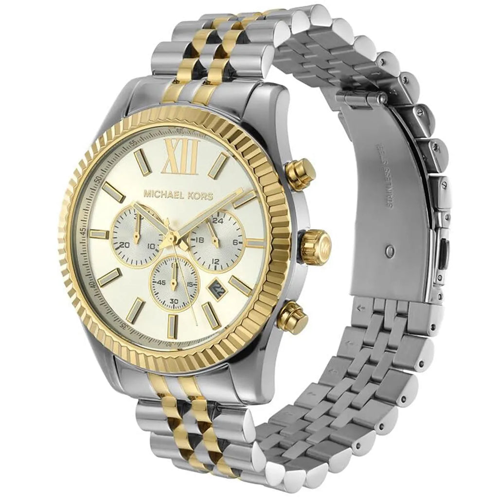 Michael Kors Lexington MK8344 Two-Tone Chronograph Watch