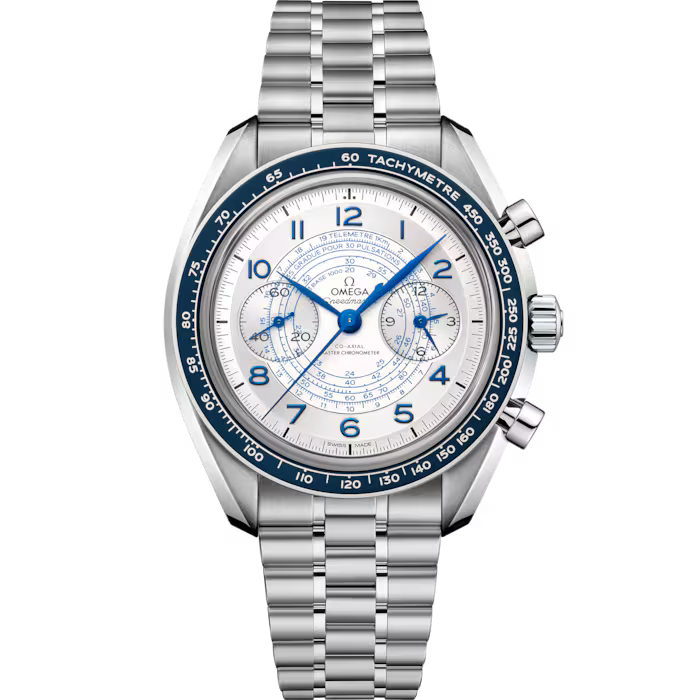 Omega Speedmaster Chronoscope 43MM Silver Dial Steel Bracelet