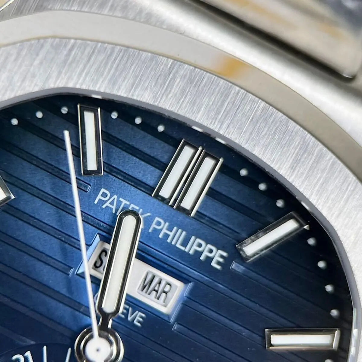 Patek Philippe Men’s Nautilus Blue Dial Annual Calendar Watch