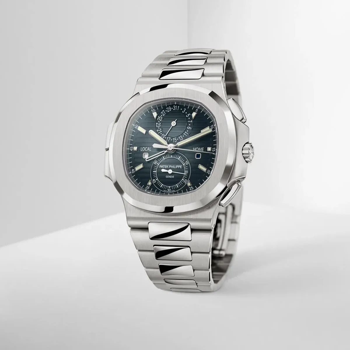 Patek Philippe Watch Men’s Nautilus Travel Time Chronograph