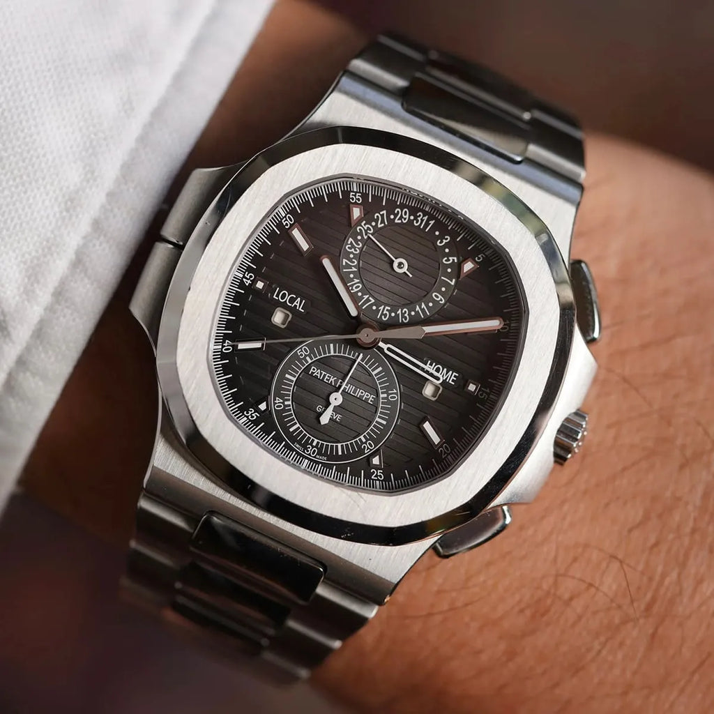 Patek Philippe Watch Men’s Nautilus Travel Time Chronograph