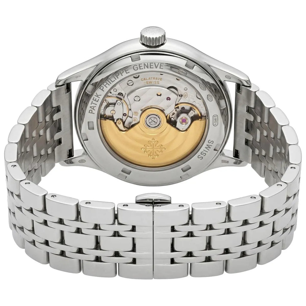 Patek Philippe Men’s Black Textured Dial Open-Heart Watch