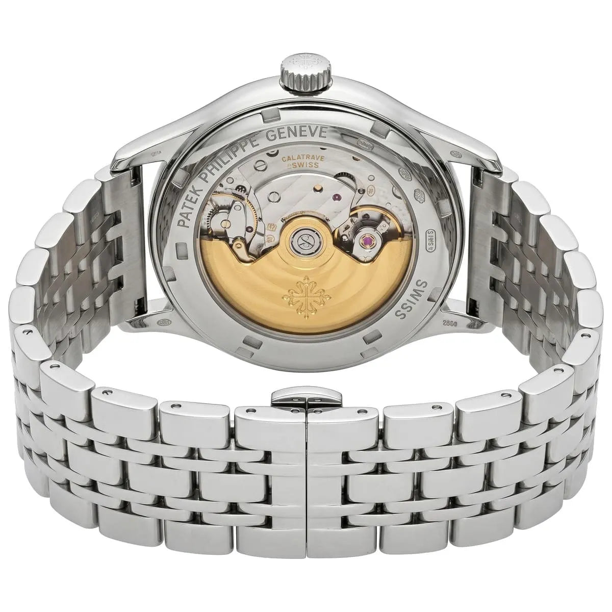 Patek Philippe Men’s Black Textured Dial Open-Heart Watch