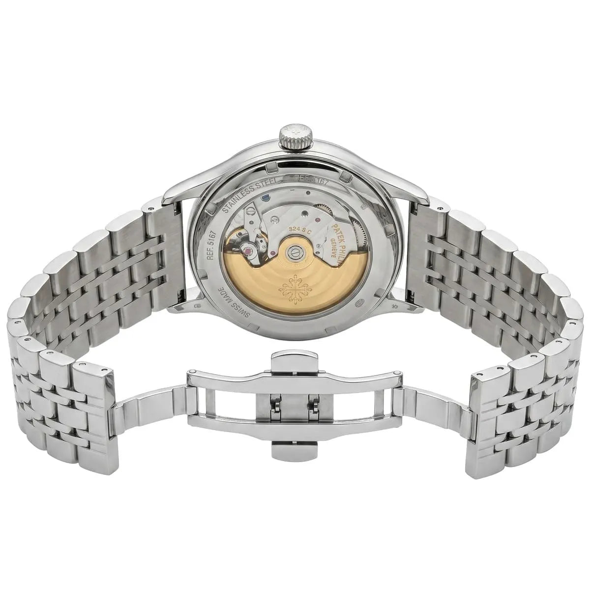 Patek Philippe Men’s Blue Textured Dial Open-Heart Watch
