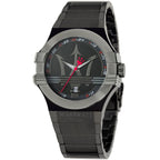 Maserati Potenza R8853108003 Men's Black Stainless Steel Big Logo Watch