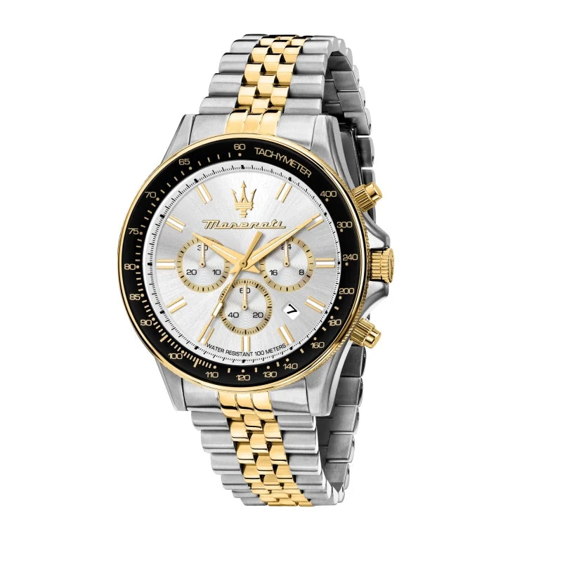 Maserati Sfida R8873640024 Men's Two-Tone Jubilee Chronograph Watch