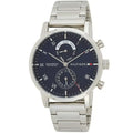 Tommy Hilfiger Kane 1710401 Silver Case Blue Dial Steel Men's Watch
