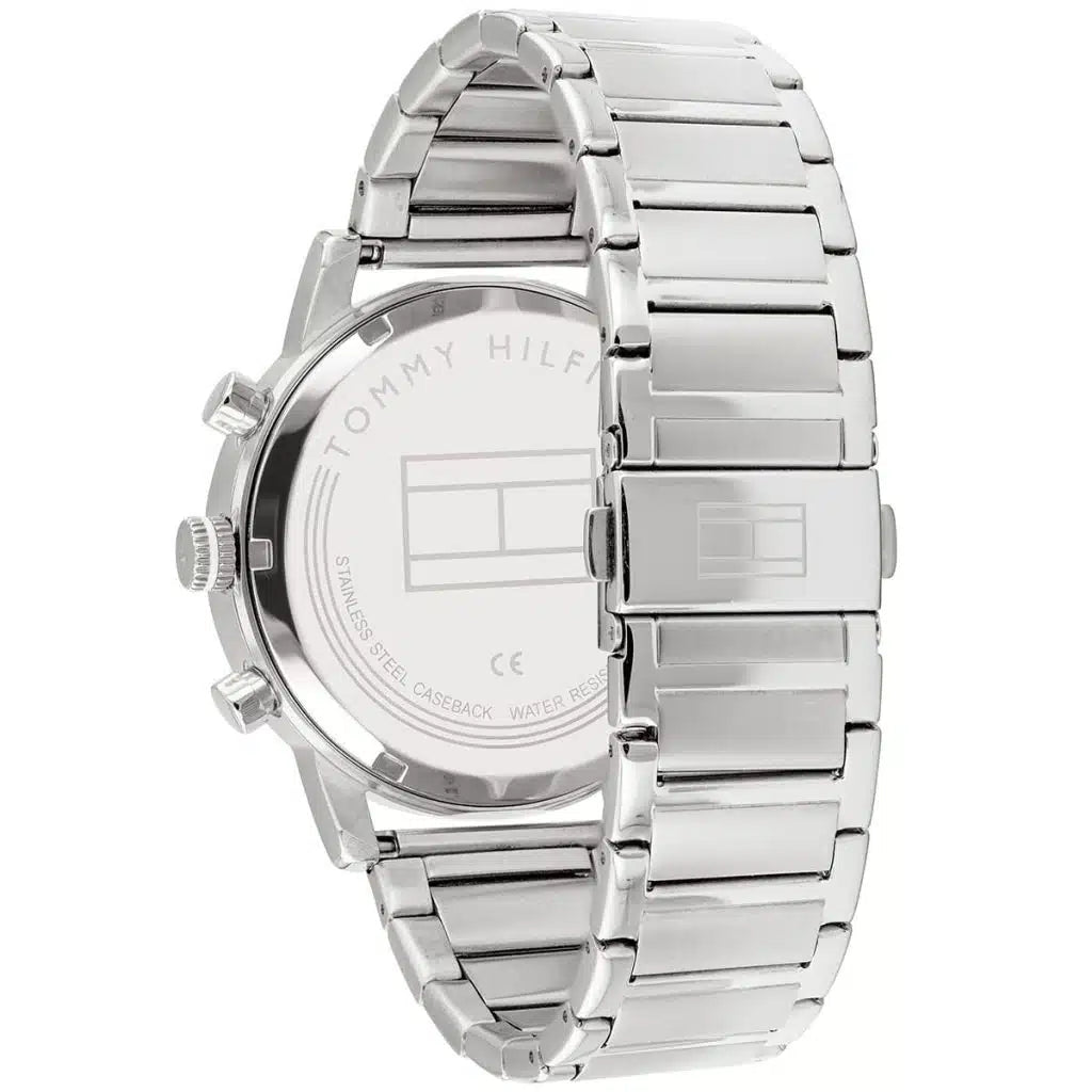 Tommy Hilfiger Kane 1710401 Silver Case Blue Dial Steel Men's Watch