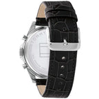 Tommy Hilfiger Damon 1710449 Multi-Function Black Dial Men's Black Leather Watch