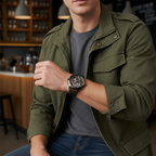Tommy Hilfiger Henry 1710479 Gunmetal Skeleton Dial Rose Gold Accents Men's Watch