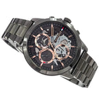 Tommy Hilfiger Henry 1710479 Gunmetal Skeleton Dial Rose Gold Accents Men's Watch