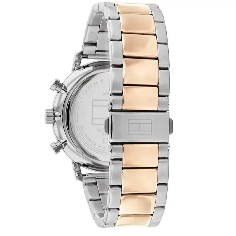 Tommy Hilfiger Legend 1710570 Two-Tone Rose Gold Skeleton Dial Men's Watch