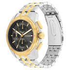 Tommy Hilfiger Walker 1710621 Multi-Function Black Dial Men's Two-Tone Watch