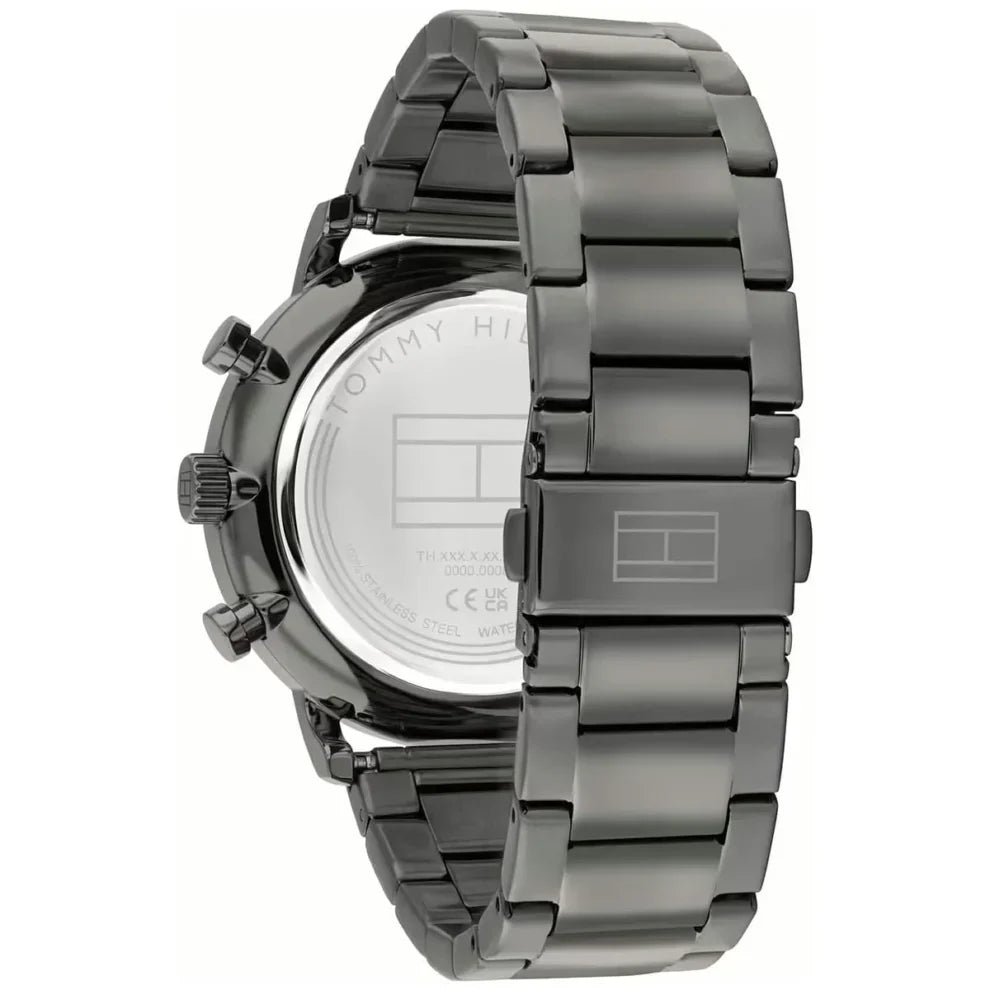 Tommy Hilfiger Legend 1710707 Gunmetal Steel Navy Skeleton Dial Men's Watch
