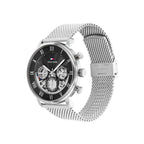 Tommy Hilfiger Owen 1710708 Silver Mesh Skeleton Dial Men's Watch