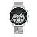 Tommy Hilfiger Owen 1710708 Silver Mesh Skeleton Dial Men's Watch