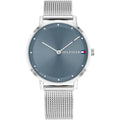 Tommy Hilfiger Pippa 1782149 Silver Case Navy Blue Dial Mesh Women's Watch