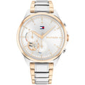 Tommy Hilfiger Quinn 1782415 Two-Tone Silver & Rose Gold Semi-Skeleton Women's Watch