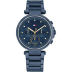 Tommy Hilfiger Emily 1782704 Full Navy Blue Crystal Bezel Women's Watch