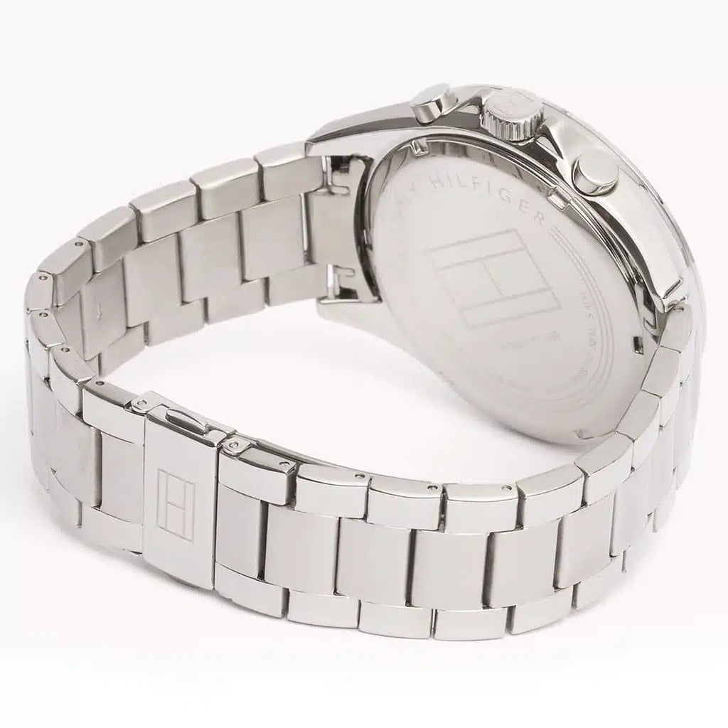 Tommy Hilfiger Luke 1791120 Silver Case Black Dial Sport Men's Watch