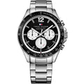 Tommy Hilfiger Luke 1791120 Silver Case Black Dial Sport Men's Watch