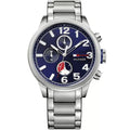 Tommy Hilfiger Jackson 1791242 Silver Case Blue Dial Steel Men's Watch