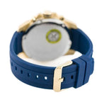 Tommy Hilfiger Decker 1791353 Gold Case White Dial Blue Silicone Men's Watch