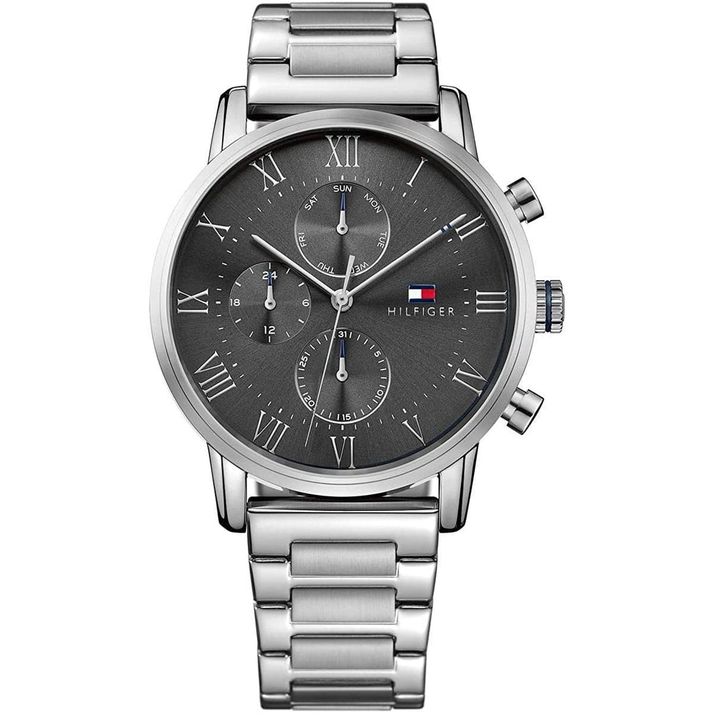 Tommy Hilfiger Kane 1791397 Silver Case Grey Dial Silver Stainless Steel Men's Watch