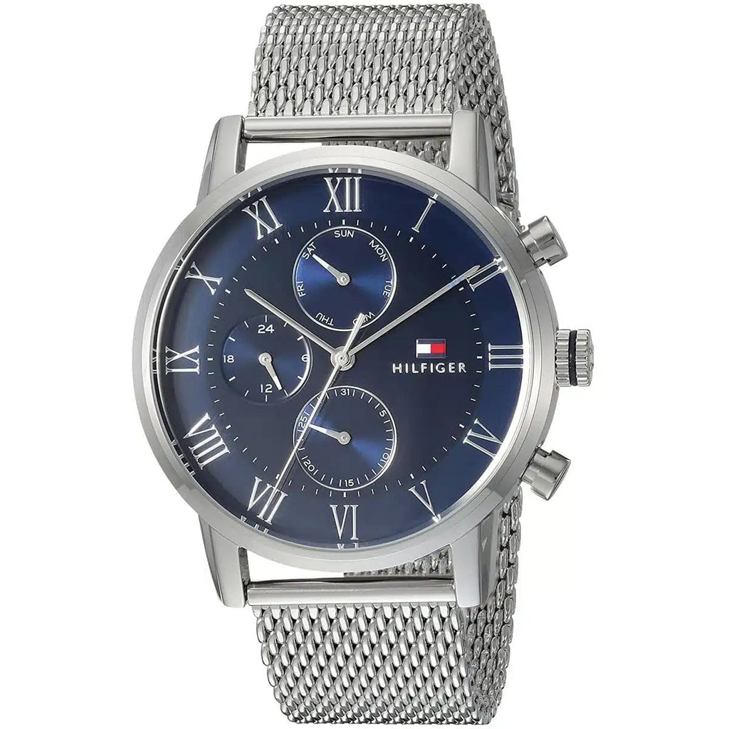 Tommy Hilfiger Kane 1791398 Multi-Function Blue Dial Men's Mesh Watch