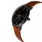 Tommy Hilfiger Brooklyn 1791510 Black Case Black Dial Light Brown Leather Men's Watch