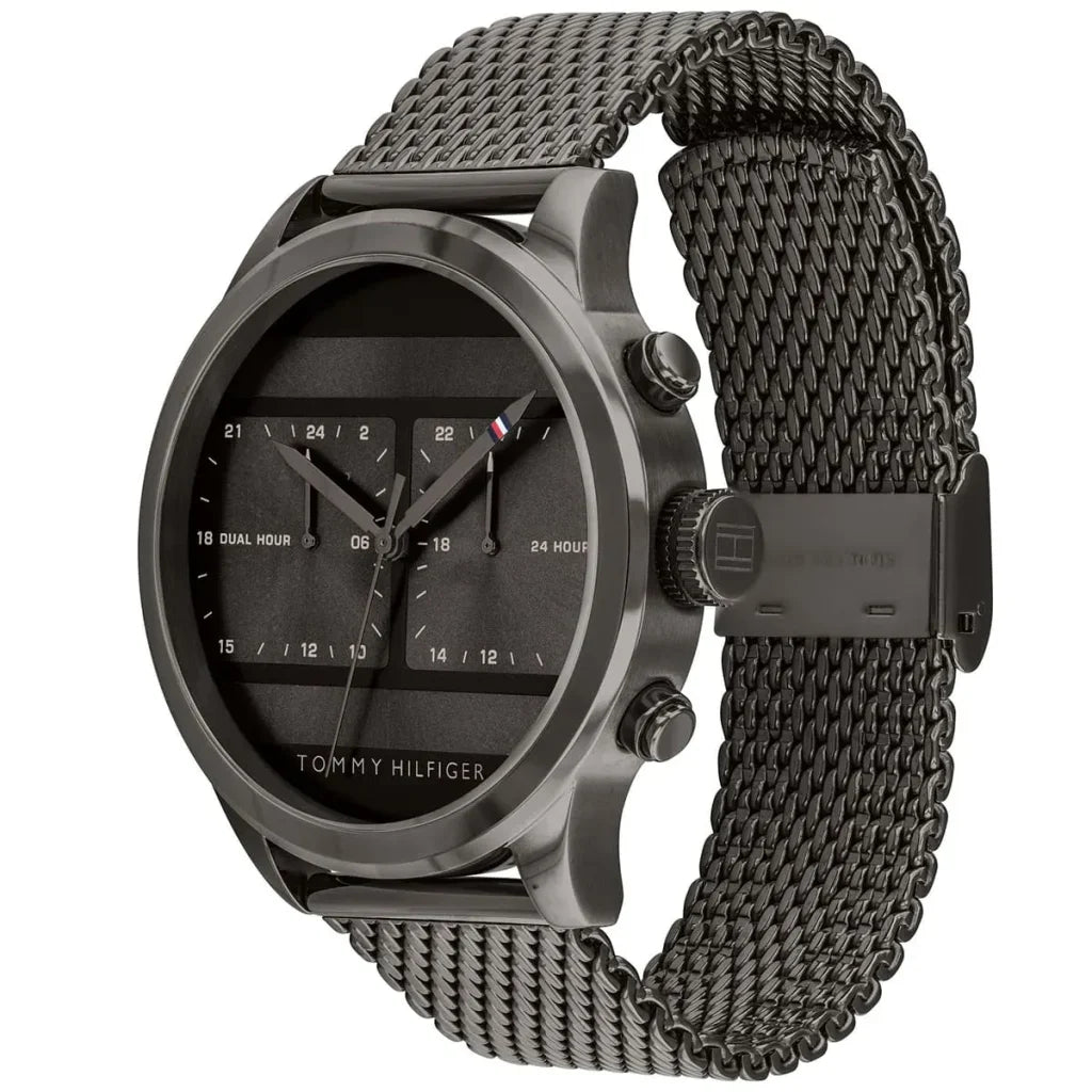 Tommy Hilfiger Icon 1791597 Gunmetal Grey Mesh Men's Watch