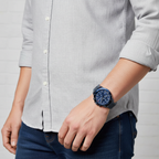 Tommy Hilfiger Bank 1791720 Multi-Function Blue Dial Men's Watch