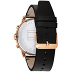 Tommy Hilfiger Jameson 1791798 Rose Gold Case Black Dial Black Leather Men's Watch