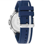 Tommy Hilfiger Aiden 1791859 Silver Case Blue Dial Blue Silicone Men's Watch