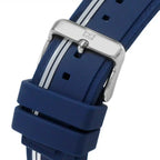 Tommy Hilfiger Aiden 1791859 Silver Case Blue Dial Blue Silicone Men's Watch