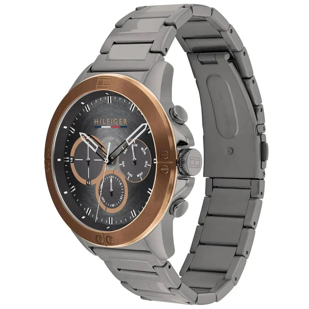 Tommy Hilfiger Harley 1791892 Multi-Function Grey Dial Men's Two-Tone Watch