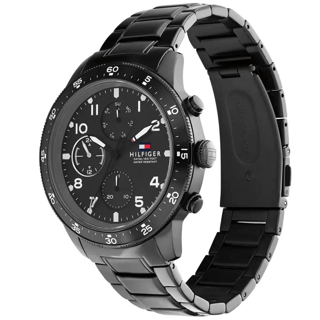 Tommy Hilfiger Jimmy 1791951 Multi-Function Black Dial Men's Watch