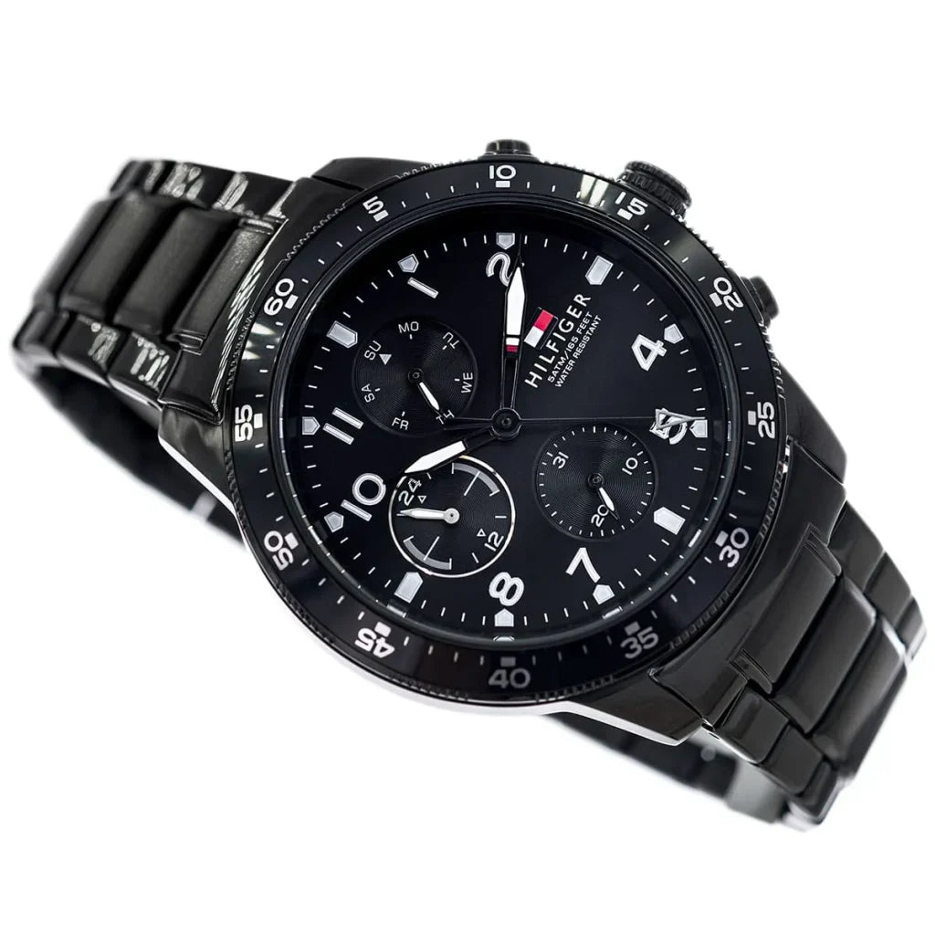 Tommy Hilfiger Jimmy 1791951 Multi-Function Black Dial Men's Watch