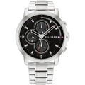 Tommy Hilfiger Jameson 1792048 Silver Case Black Dial Men's Watch