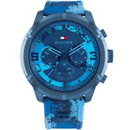 Tommy Hilfiger Wild 1792073 Blue Camo Silicone Men's Watch (50mm)