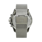 Tommy Hilfiger Jordan 1792092 Silver Mesh Strap Black Dial Men's Watch