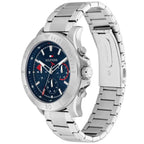 Tommy Hilfiger Bryan 1792113 Men's Silver Case Blue Dial Steel Watch
