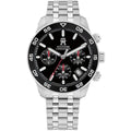 Tommy Hilfiger TH85 1792156 Men's Silver Case Black Dial Steel Watch