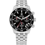 Tommy Hilfiger TH85 1792156 Men's Silver Case Black Dial Steel Watch